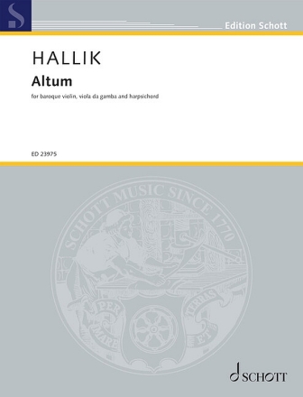 Altum for baroque violin, viola da gamba and harpsichord score and parts