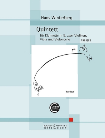 Quintett (1981/82) f�r Klarinette in B, 2 Violinen, Viola und Violoncello Partitur und Stimmen