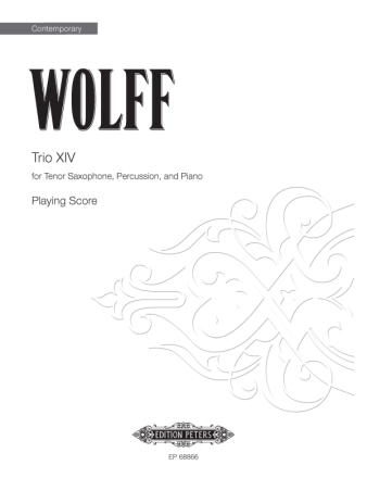 Trio XIV for tenor saxophone, percussion and piano