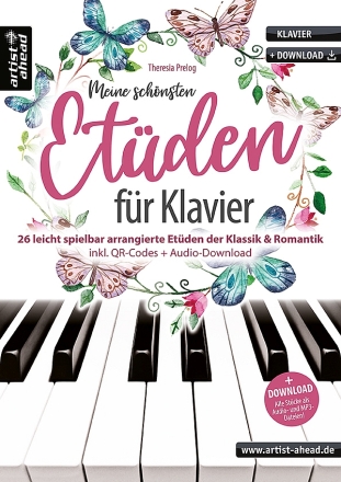 Meine sch�nsten Et�den (+Online-Audio) f�r Klavier