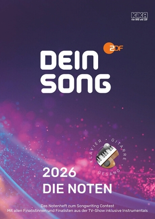 Dein Song 2026 - Die Noten (+QR-Code) f�r Klavier, Gitarre und Gesang Songbook