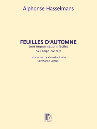 Feuilles d'automne pour harpe Harfe Buch
