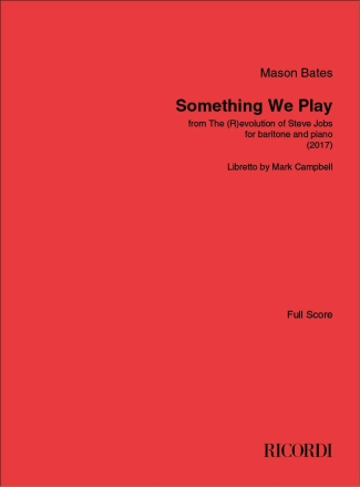 Something We Play Baritone Voice and Piano Buch