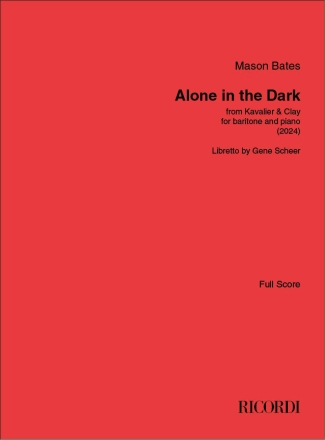 Alone in the Dark Baritone Voice and Piano Buch