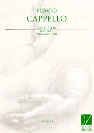 Azulejos, for Flute, Viola and Harp (With Parts) Flute, Viola and Harp Partitur + Stimmen