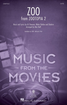 Zoo (from Zootopia 2) SATB Chorpartitur