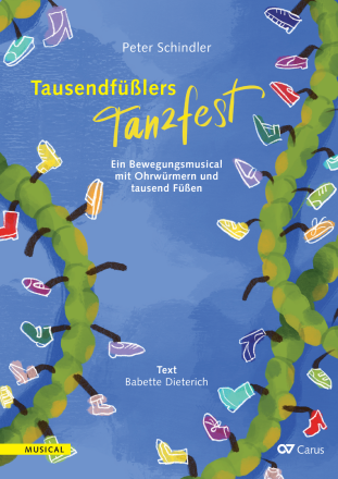 Tausendf��lers Tanzfest (B�hnenfassung) 1�2stg Kinderchor (2. Stimme ad lib), 13 Solorollen, Fassung I: Fl, Clt, Fg, 2 Vl, Vc, Cb (E-Bass),  Dirigierpartitur