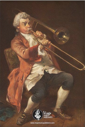 Grip-Tuch Motiv Trombone Player by Robert Alexander Hillingford (1870) f�r Posaunisten