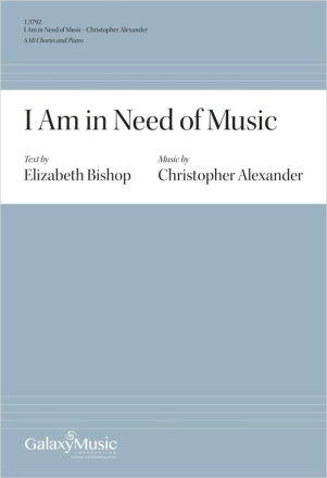 I Am in Need of Music SAB and Piano Chorpartitur