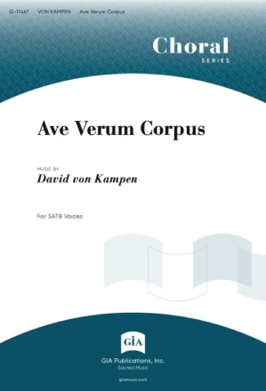 Ave Verum Corpus SATB Chorpartitur