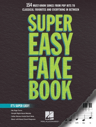 Super Easy Fake Book Melody, Lyrics and Chords Buch