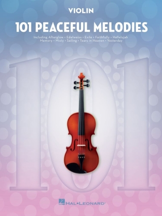 101 Peaceful Melodies for Violin Violine Buch