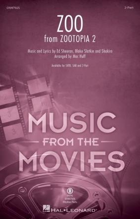 Zoo (from Zootopia 2) 2-Part Choir Chorpartitur