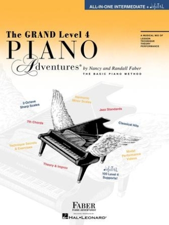 Piano Adventures� All-in-One - The Grand Level 4 Klavier Buch + Medien Online