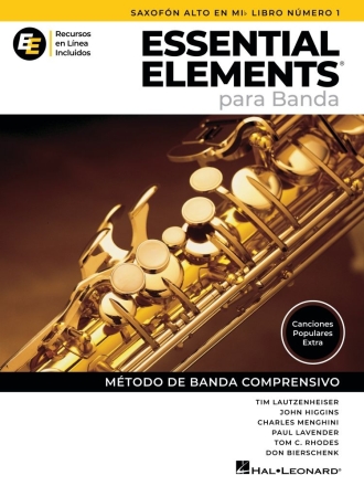 Essential Elements para Banda-Sax Alto en Mib Lib1 Altsaxophon Buch + Medien Online