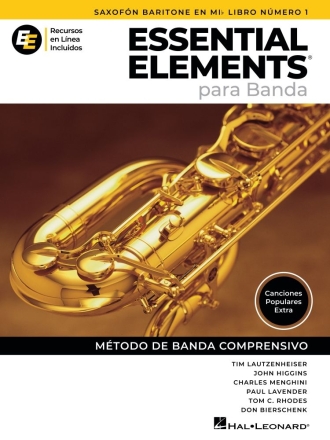 Essential Elements para Banda-Sax Bar en Mib Lib1 Baritone Saxophone Buch + Medien Online