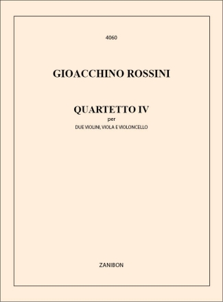 Quartetto N. 4 2Vn, Va E Vc (Bonelli) Streichquartett Stimmensatz