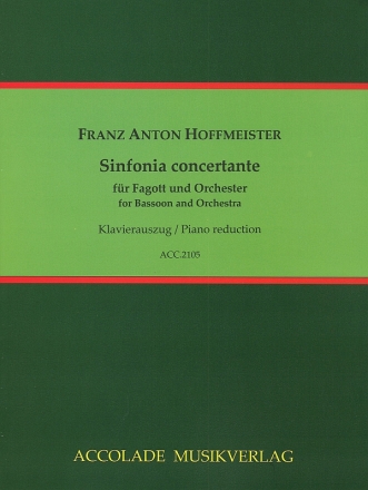 Sinfonia concertante f�r Fagott und Orchester Klavierauszug mit Solostimme
