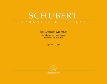Six Grandes Marches op.40 D819 f�r Klavier zu 4 H�nden