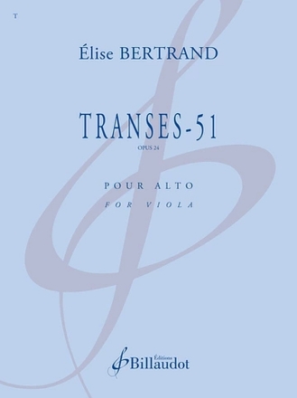 Transes - 51 op.24 pour alto
