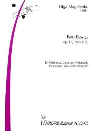 2 Essays op.15 (1982) f�r Klarinette, Viola und Violoncello Partitur und Stimmen