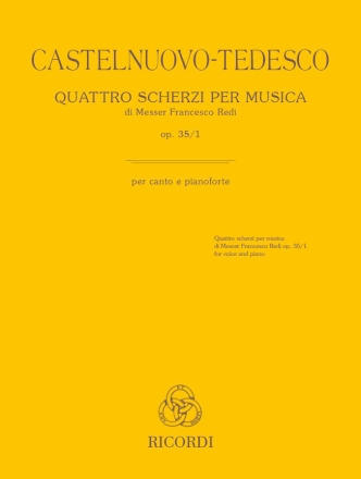 Quattro scherzi per musica op. 35/1 Voice and Piano Buch