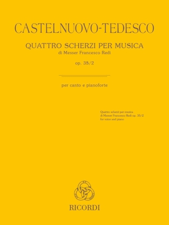 Quattro scherzi per musica op. 35/2 Voice and Piano Buch