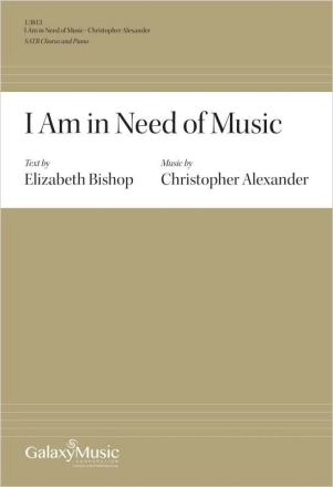 I Am in Need of Music SATB and Piano Chorpartitur