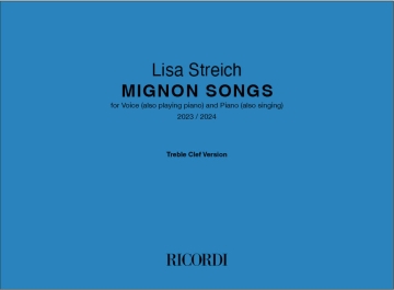 Mignon Songs Vocal and Piano Partitur