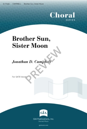 Brother Sun, Sister Moon SATB and Piano Chorpartitur