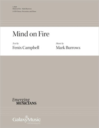 Mind on Fire SATB, Percussion and Piano Chorpartitur