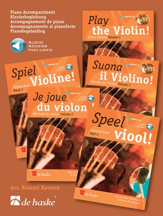 Play the Violin! Piano Accompaniment vol. 2 Klavierbegleitung Buch + Online-Audio