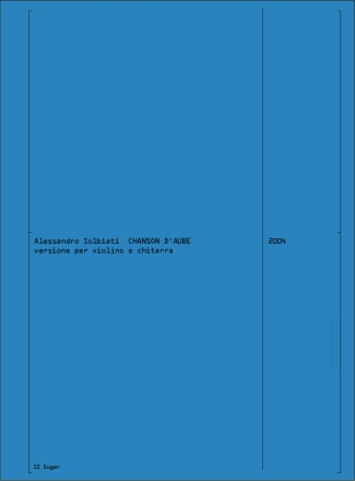 Chanson D'Aube per Violino e Chitarra Violin and Guitar Buch + Einzelstimme(n)