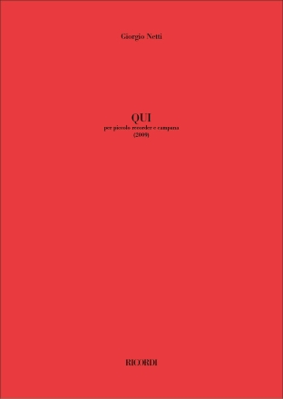 Qui Recorder and Bells Partitur