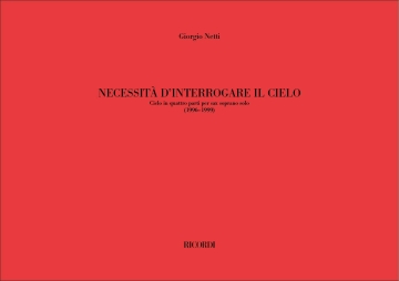 Necessit� d'interrogare il cielo Soprano Saxophone Buch + Einzelstimme(n)
