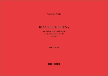 Rinascere sirena Streichtrio Partitur + Stimmen