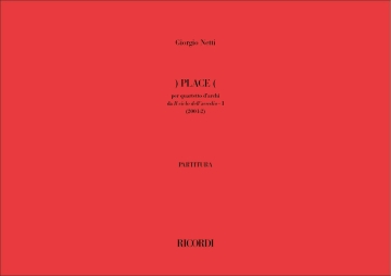 ) Place ( Streichquartett Partitur