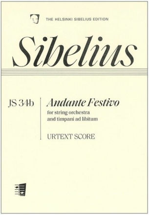 Andante Festivo Streichorchester mit Pauke ad libitum Partitur und Stimmen