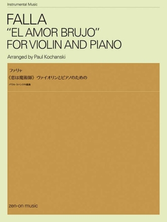 El Amor Brujo Violine und Klavier Partitur und Stimme