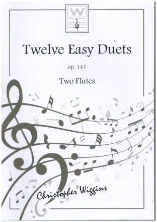 Twelve Easy Duets op.141 for 2 flutes score