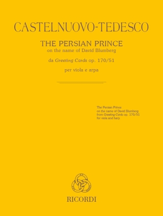 The Persian Prince per viola e arpa Viola and Harp Buch + Einzelstimme(n)