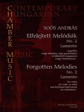 Forgotten Melodies No. 2 Lamento Violine und Klavier Buch + Einzelstimme(n)