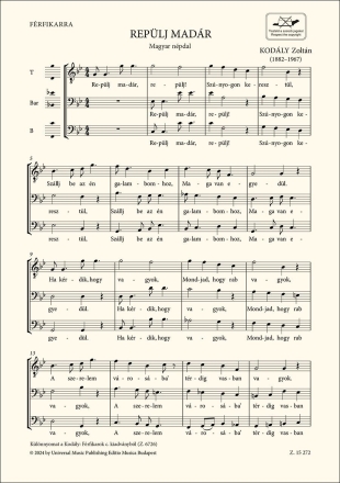 Spread Your Wings Lower Voices Chorpartitur