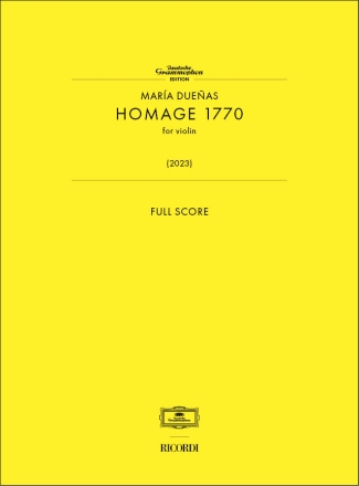 Hommage 1770 Violine Buch