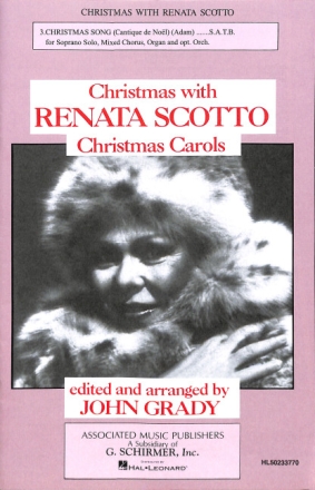 A Adam, Christmas Song (Vocal Score) SATB Chorpartitur