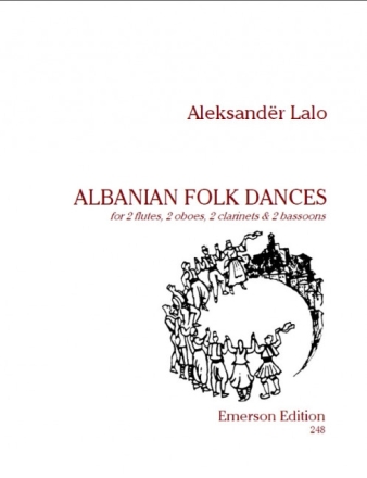 A. Lalo, Albanian Folk Dances variable ensemble PARTITUR + STIMMEN