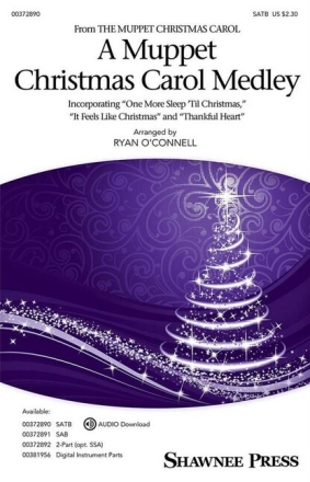 A Muppet Christmas Carol Medley for mixed choir and piano choral score