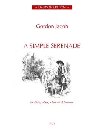 A simple Serenade for flute, oboe, clarinet and bassoon score and parts