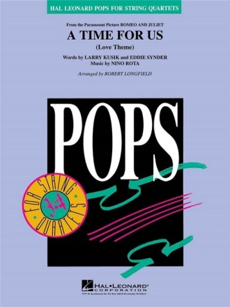 A Time For Us (Love Theme) for string quartet score and parts