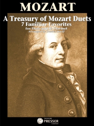 A Treasury of Mozart Duets for flute and clarinet score